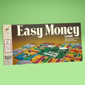 Vintage 1974 Milton Bradley Easy Money Board Game Pieces Sealed Never Played